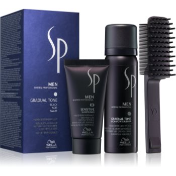 Wella professionals sp men set de cosmetice black (pentru par grizonat) pentru bărbați