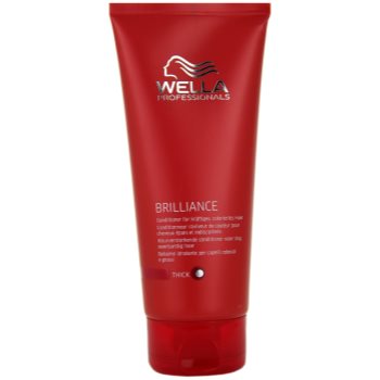 Fotografie Wella Professionals Brilliance kondicionér pro hrubé, barvené vlasy 200 ml