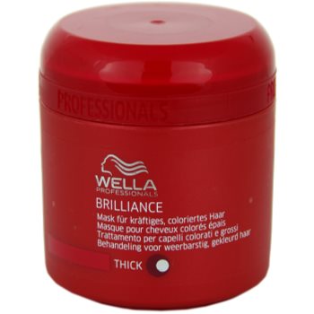 Fotografie Wella Professionals Brilliance maska pro hrubé, barvené vlasy 150 ml