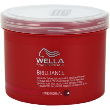 

Wella Professionals Brilliance маска для м'якого, фарбованого волосся 500 мл