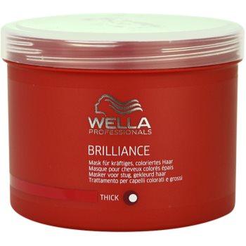 Fotografie Wella Professionals Brilliance maska pro hrubé, barvené vlasy 500 ml