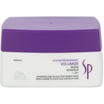 Fotografie Wella Professionals SP Volumize maska pro jemné a zplihlé vlasy 200 ml
