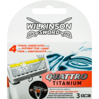 Wilkinson sword quattro titanium rezerva lama 3 pc