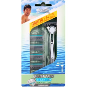 Wilkinson sword quattro titanium sensitive aparat de ras rezerva lama 4 pc