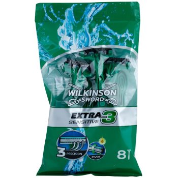 

Wilkinson Sword Extra 3 Sensitive одноразова бритва 8 кс