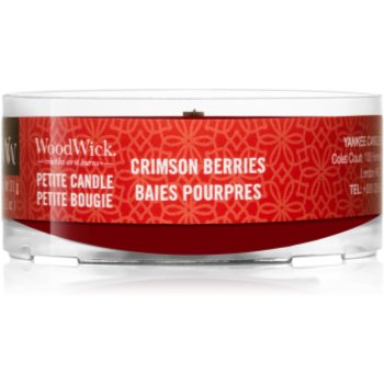 Woodwick crimson berries lumânare votiv cu fitil din lemn