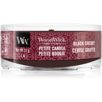 Woodwick black cherry lumânare votiv cu fitil din lemn