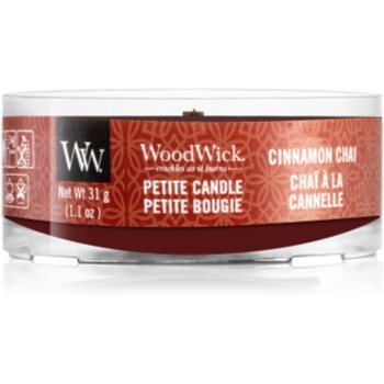 Woodwick cinnamon chai lumânare votiv cu fitil din lemn