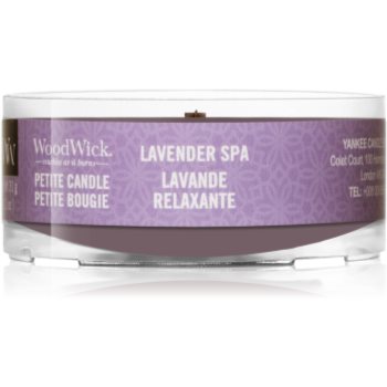 Woodwick lavender spa lumânare votiv cu fitil din lemn