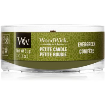 

Woodwick Evergreen вотивна свічка 31 гр з дерев'яним гнітом