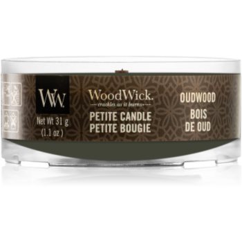 Woodwick oudwood lumânare votiv cu fitil din lemn