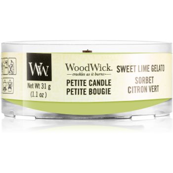 Woodwick Sweet Lime Gelato lumânare votiv cu fitil din lemn