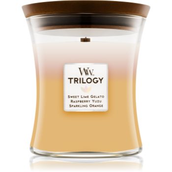 Woodwick Trilogy Summer Sweets lumânare parfumatã cu fitil din lemn poza