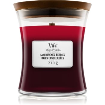 Woodwick Trilogy Sun Ripened Berries lumânare parfumată cu fitil din lemn