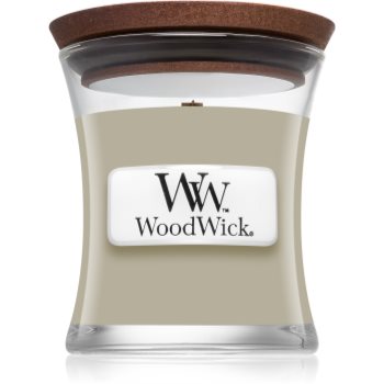 Woodwick Fireplace Fireside lumânare parfumată cu fitil din lemn