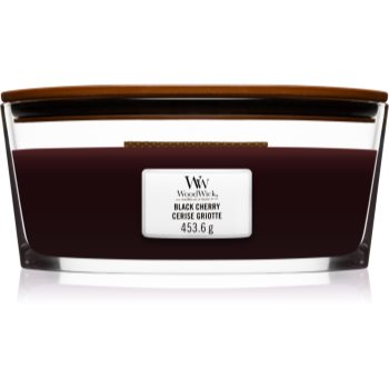 Woodwick black cherry lumânare parfumată cu fitil din lemn (hearthwick)