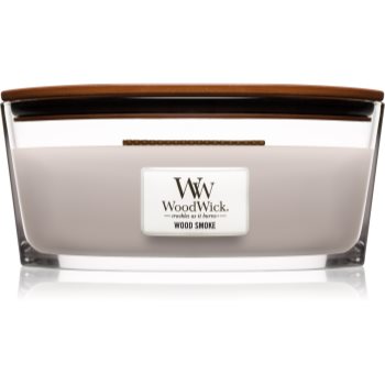 Woodwick wood smoke lumânare parfumată cu fitil din lemn (hearthwick)