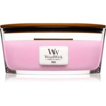 Woodwick rose lumânare parfumată cu fitil din lemn (hearthwick)