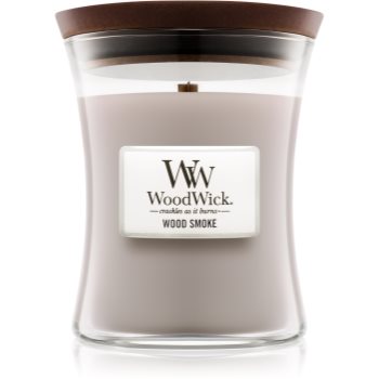 Woodwick wood smoke lumânare parfumată cu fitil din lemn