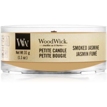 Woodwick smoked jasmine lumânare votiv cu fitil din lemn