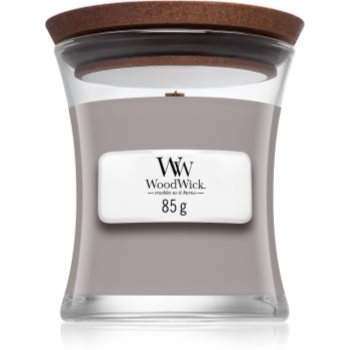 Woodwick suede & sandalwood lumânare parfumată