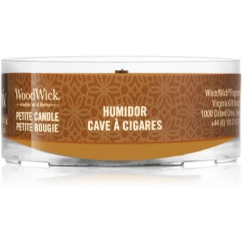 Woodwick humidor lumânare votiv cu fitil din lemn