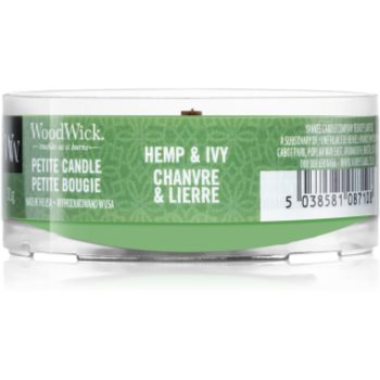 Woodwick hemp & ivy lumânare votiv cu fitil din lemn