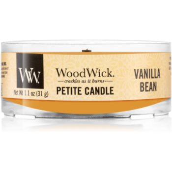 Woodwick vanilla bean lumânare votiv cu fitil din lemn