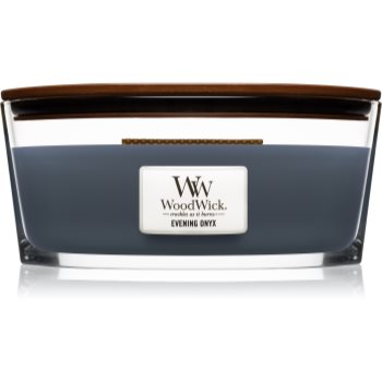 Woodwick evening onyx lumânare parfumată cu fitil din lemn (hearthwick)
