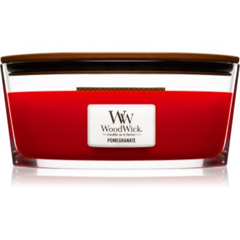 Woodwick pomegranate lumânare parfumată cu fitil din lemn (hearthwick)
