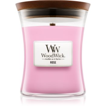 Woodwick rose lumânare parfumată cu fitil din lemn