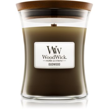 Woodwick Oudwood lumânare parfumatã cu fitil din lemn poza
