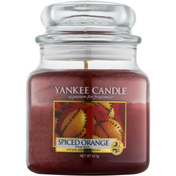 Yankee Candle Spiced Orange lumânare parfumatã Clasic mediu poza
