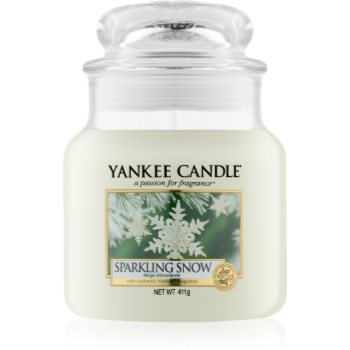 

Yankee Candle Sparkling Snow ароматизована свічка 411 гр Classic середня