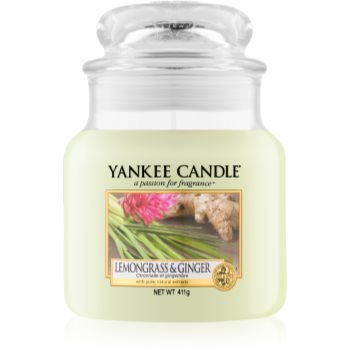 Yankee Candle Lemongrass & Ginger lumanari parfumate 411 g Clasic mediu