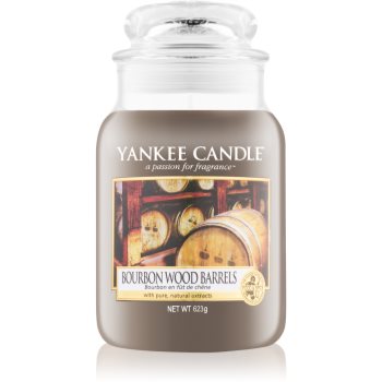 

Yankee Candle Bourbon Wood Barrels ароматизована свічка 623 гр Classic велика