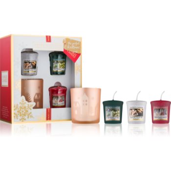 

Yankee Candle The Perfect Christmas подарунковий набір IV вотивна свічка 3 x 49 g + підсвічник для вотивної свічки
