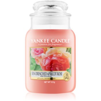 Yankee Candle Sun-Drenched Apricot Rose lumânare parfumată Clasic mare