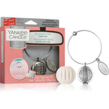 Yankee candle pink sands parfum pentru masina + refill pandantiv (linear)