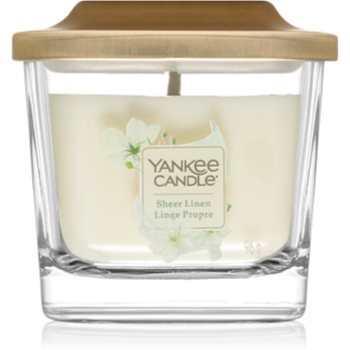 Yankee Candle Elevation Sheer Linen lumânare parfumată mică