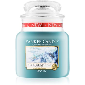 Yankee candle icy blue spruce lumânare parfumată clasic mediu