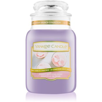 Yankee candle sweet morning rose lumânare parfumată clasic mare
