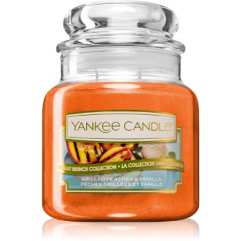 Yankee Candle Grilled Peaches & Vanilla lumânare parfumată Clasic mini