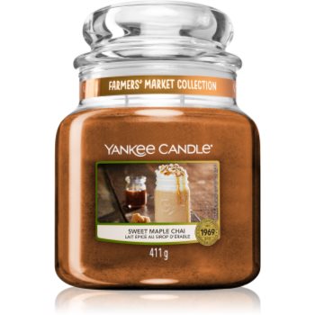 Yankee Candle Sweet Maple Chai lumânare parfumată Clasic mediu