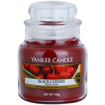 Yankee candle black cherry lumânare parfumată clasic mini