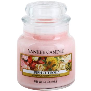 Yankee Candle Fresh Cut Roses lumânare parfumată Clasic mini