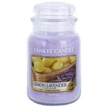 Yankee candle lemon lavender lumânare parfumată clasic mare
