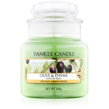 

Yankee Candle Olive & Thyme ароматизована свічка 104 гр Classic маленька