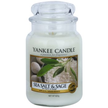 

Yankee Candle Sea Salt & Sage ароматизована свічка 623 гр Classic велика