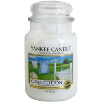Yankee candle clean cotton lumânare parfumată clasic mare